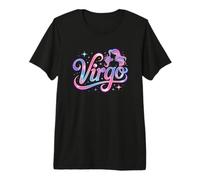 Virgo Zodiac Astrology Starry Cosmic Maiden Premium T-Shirt