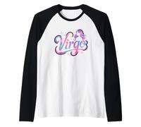 Virgo Zodiac Astrology Starry Cosmic Maiden Raglan Baseball Tee