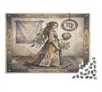 Virgo Zodiac Bohemia Puzzle 1000 Pieces, Gift for Puzzle Fans