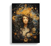 Virgo Zodiac Canvas Wall Art Print 30x20 Inch