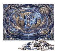 Virgo Zodiac Celestial Wooden Puzzle 300 Pieces, Indoor Brain Teaser