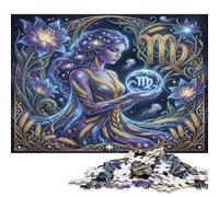 Virgo Zodiac Dreamy Wooden Puzzle 300 Pieces, Gift for Puzzle Lovers