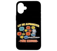 Virgo Zodiac Let Me Alphabetize Your Excuses Case for iPhone 16 Plus