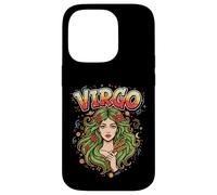 Virgo Zodiac Maiden Graffiti Cosmic Earth Goddess Flow Retro Case for iPhone 14 Pro