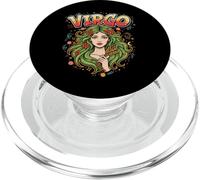 Virgo Zodiac Maiden Graffiti Cosmic Earth Goddess Flow Retro PopSockets PopGrip for MagSafe
