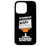 Virgo Zodiac My Calendar Has Nope Better Boundaries Case for iPhone 15 Pro Max