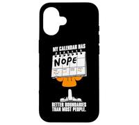 Virgo Zodiac My Calendar Has Nope Better Boundaries Case for iPhone 16