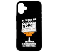 Virgo Zodiac My Calendar Has Nope Better Boundaries Case for iPhone 16 Plus