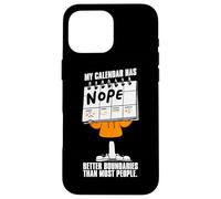 Virgo Zodiac My Calendar Has Nope Better Boundaries Case for iPhone 16 Pro Max