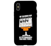 Virgo Zodiac My Calendar Has Nope Better Boundaries Case for iPhone X/XS