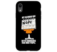 Virgo Zodiac My Calendar Has Nope Better Boundaries Case for iPhone XR