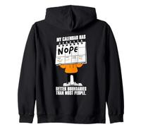 Virgo Zodiac My Calendar Has Nope Better Boundaries Zip Hoodie