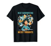 Virgo Zodiac Neat Handwriting Messy Thoughts T-Shirt