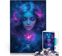 Virgo Zodiac Sign Artteenager Jigsaw Puzzles 1000 Pieces Family Entertainment Toys is ideal as a gift for the whole family 38x26cm