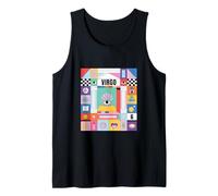 Virgo Zodiac Sign Bauhaus Style - Modern Astrology Art Tank Top
