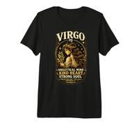 Virgo Zodiac Vintage Analytical Mind Kind Heart Strong Soul Premium T-Shirt