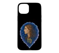 Virgo Zodiac Watercolor Maiden Art Case for iPhone 15 Plus