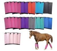 VirgoCCY Set of 44 Loose Fitting Horse Fly Boots, Breathable Mesh Horse Boots Protective Horse Leg Wraps, Horse Leggings for Preventing Flies and Mosquitoes Bites-Reduces Leg Fatigue(Ten Colors)
