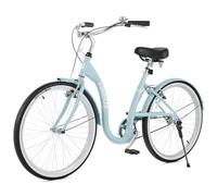 Viribus Beach Cruiser Bike for Women, 26 Inch Single Speed Womens Bike with Adjustable Seat Cruiser Handlebar, Low Step Through Frame, Dual V Brakes, City Commute Bike for Adults Women, Dusty Blue