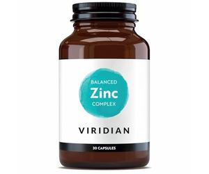 Viridian - Balanced Zinc Complex - 30 Vegan Capsules | Highly Absorbable Zinc with Copper & Beta-Carotene for Immune, Bone, Vision, Skin, Nails & Hair Support | 100% Active Ingredients
