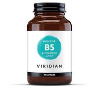 Viridian - High B5 Complex + VIT C - 30 Caps | Energy & Immune Support | Reduces Tiredness & Fatigue | Complete B-Vitamin Formula | 100% Active Ingredients | Expertly Formulated