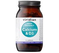 Viridian High Potency Calcium & Vitamin D3 Capsules 90 Capsules