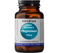 Viridian Magnesium Capsules – High Potency 300 mg – Vegan – 30 Vegicaps