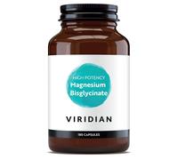 Viridian - High Potency Magnesium Bisglycinate - 180 Capsules - 200mg Per 2 Capsules - High Bioavailability Formula - Vegan Food Supplement with 100% Active Ingredients