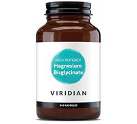 Viridian - High Potency Magnesium Bisglycinate - 240 Capsules - 200mg Per 2 Capsules - High Bioavailability Formula - Vegan Food Supplement with 100% Active Ingredients