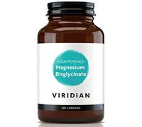 Viridian - High Potency Magnesium Bisglycinate - 180 Capsules - 200mg Per 2 Capsules - High Bioavailability Formula - Vegan Food Supplement with 100% Active Ingredients