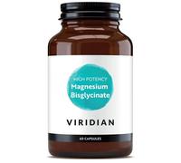 Viridian - High Potency Magnesium Bisglycinate - 60 Capsules - 200mg Per 2 Capsules - High Bioavailability Formula - Vegan Food Supplement with 100% Active Ingredients