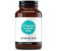 Viridian - L-Theanine and Lemon Balm 90 Veg Caps | 300mg Lemon Balm Extract & 200mg L-Theanine | Supports Cognitive Function | 100% Active Ingredients with No Fillers or Artificial Additives
