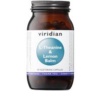 Viridian - L-Theanine and Lemon Balm 90 Veg Caps | 300mg Lemon Balm Extract & 200mg L-Theanine | Supports Cognitive Function | 100% Active Ingredients with No Fillers or Artificial Additives