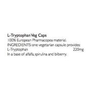 Viridian L-Tryptophan 220mg Veg Caps 30 Capsules