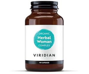 Viridian - Organic Herbal Woman Complex - 90 Caps | Herbal Supplement for Women 40-60 | Shatavari, Agnus Castus, Avena Sativa, Sage, Holy Basil, Fennel, Artichoke | Nutritionist Formulated