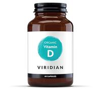 Viridian - Organic Vitamin D2 400IU - 60 Caps | Vegan Formula, Sourced from Organic Mushrooms | Contributes to Normal Bones, Teeth, Muscles & Immunity | Nutritionist Formulated