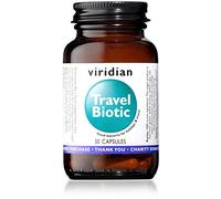 Viridian - Travel Biotic, 30 Caps | Digestive Health Support for Work & Holiday Travel | Contains Friendly Yeast, Saccharomyces Boulardii with Ginger | Nutritionist Formulated