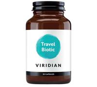 Viridian - Travel Biotic, 30 Caps | Digestive Health Support for Work & Holiday Travel | Contains Friendly Yeast, Saccharomyces Boulardii with Ginger | Nutritionist Formulated
