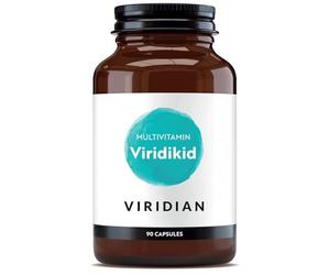 Viridian - ViridiKid Multivitamin & Mineral Capsules | Essential Nutritional Support for Kids 2+ | Pure Formula with Vitamins A, B, C, D, E, K, Zinc, Iron | Easy-to-Swallow Microcapsules | 90 Caps