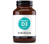 Viridian - Vitamin D3 1000IU - 90 Caps | Bone, Muscle & Immune Health | Plant-Based Lichen Source | Clinically Studied Vegan D3 | High Absorption | Vegan & Kosher | Nutritionist Formulated