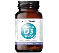 Viridian Vitamin D3 Vegan 400iu Veg Capsules 30 Capsules