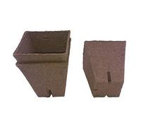 Viridis Hortus - 25 x Jiffy Biodegradable Pots 9cm x 9cm Square With Slits