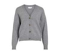 Viril Noos V-Neck Knit Cardigan, Medium Grey Melange, M