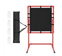 Virimolo Strike Zone Red Baseball Target 124.5 x 68.5 x 66 cm | Training Net for Plastic Balls | Stable PVC Frame Tear-resistant Fabric | Carry Bag Included
