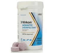 Virkon Aquatic Disinfectant Tablets for Fish Ponds & Koi Health - 50 x 5g Broad-Spectrum Virucide Kills KHV, WSSV, Bacteria & Fungi - DEFRA Approved Biosecurity Treatment for Nets, Gear & Systems