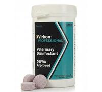 Virkon S Professional Disinfectant Tablets | DEFRA Approved Pet Safe Veterinary Kennel Disinfectant | Poultry and Chicken Coop Cleaner | Antiviral Biosecurity Surface Cleaner | Rapid Dissolve Tablets