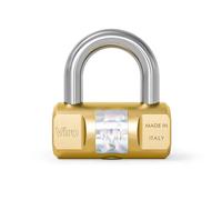 Viro 102 Cylinder Padlock, Brass, 50 mm