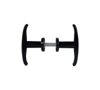 Viro 8217.0600 Pair of Handles for Swing Doors Thickness Up to 15 mm, Black