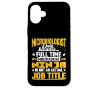 Virologist Microbiology Scientist - Microbiologist Job Title Case for iPhone 16 Plus