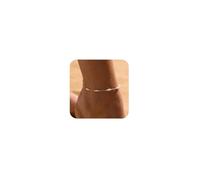 VIROMY Dainty Pearl Anklet for Women 14k Gold Plated Summer Beach Beaded Pearl Anklet Non Tarnish Waterproof Dainty Foot Chain